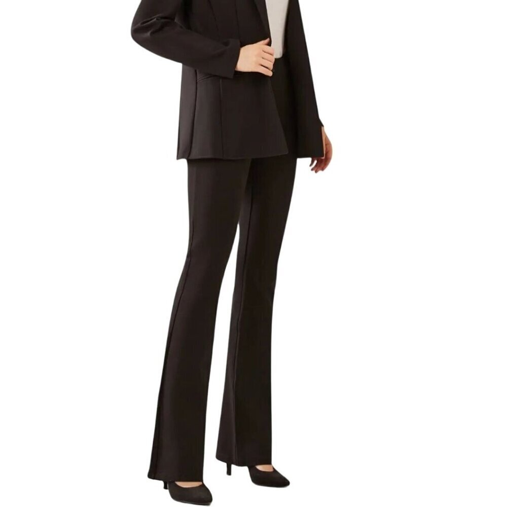 Betabrand Classic Dress Pant Yoga Pant Bootcut Black Size Sp